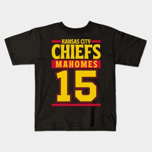 Kansas City Chiefs Mahomes 15 American Football Team Kids T-Shirt